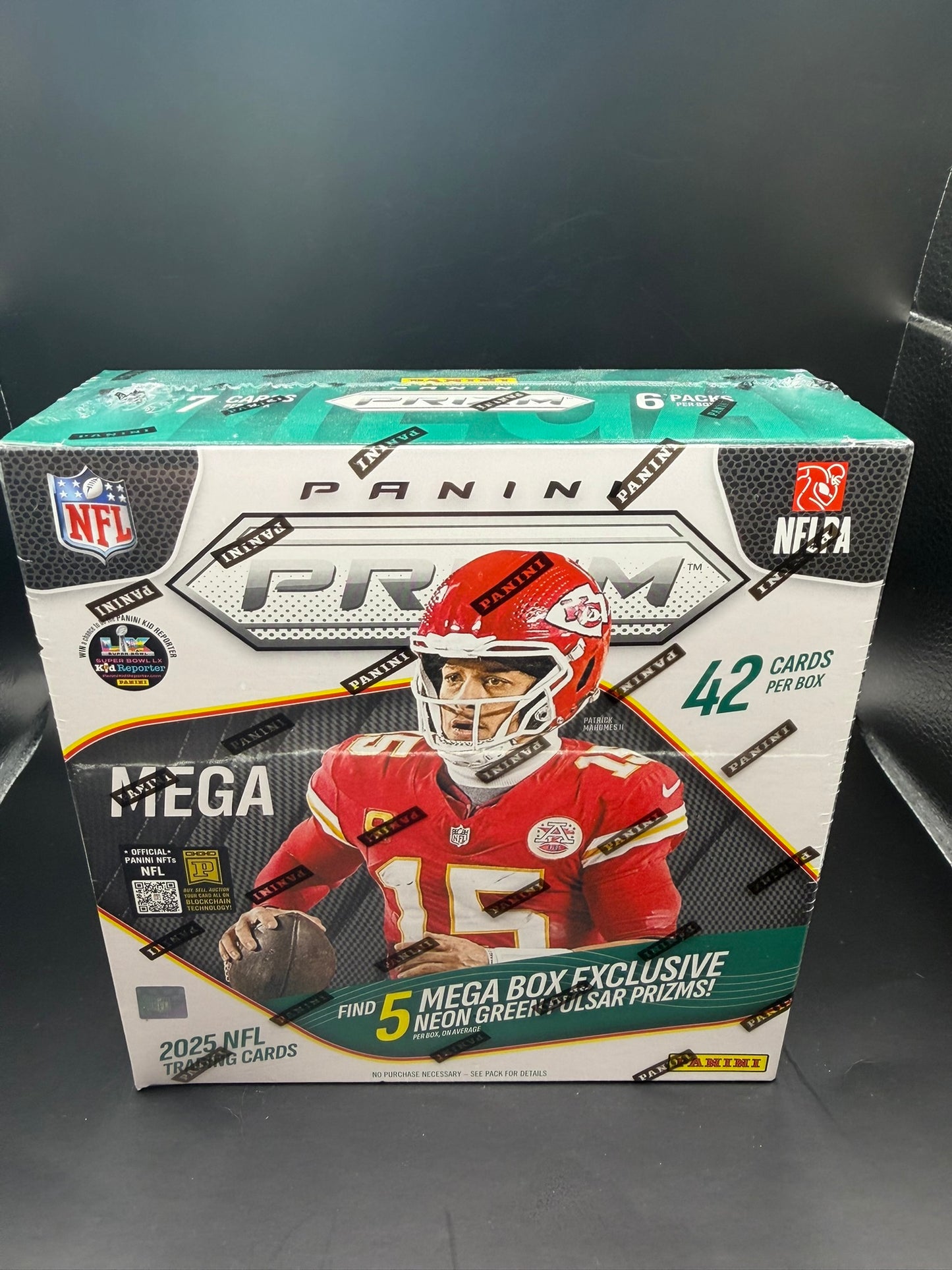 2025 Panini Prizm NFL Football Mega Box – Neon Green Pulsar Prizms