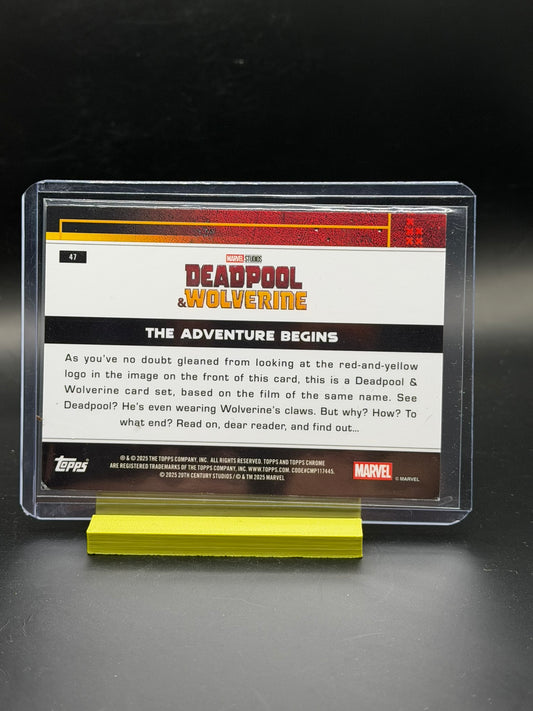 2025 Topps Chrome Deadpool & Wolverine “The Adventure Begins” Gold /50 – 50/50 Marvel
