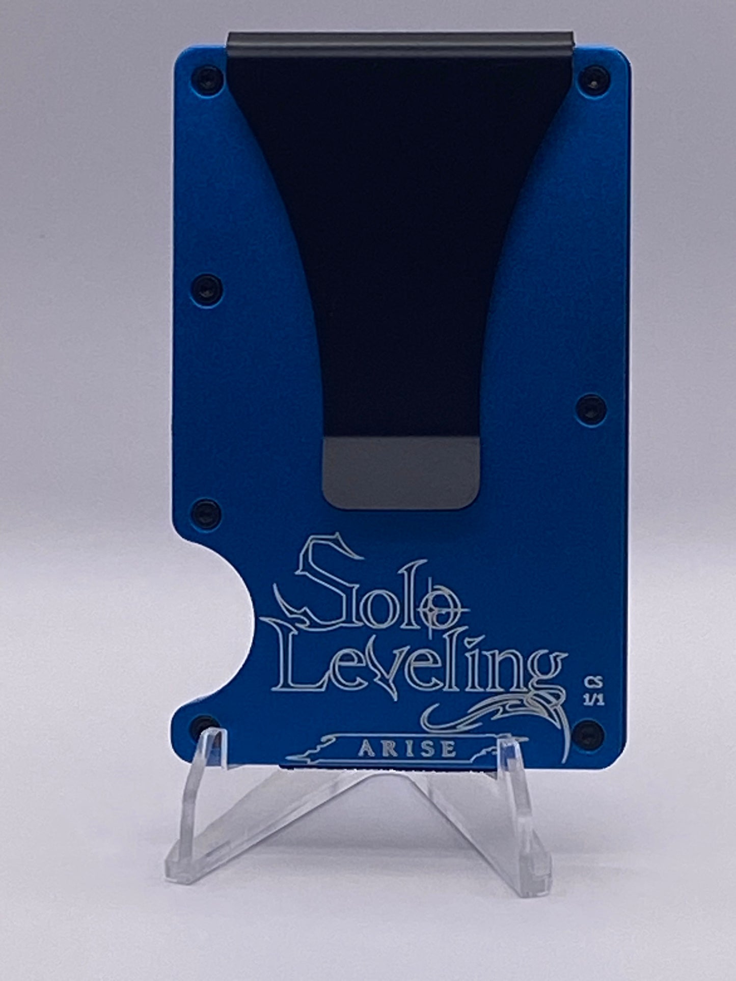 TANK Solo Leveling RFID Wallet – 1/1 Blue “Arise” Beast Edition
