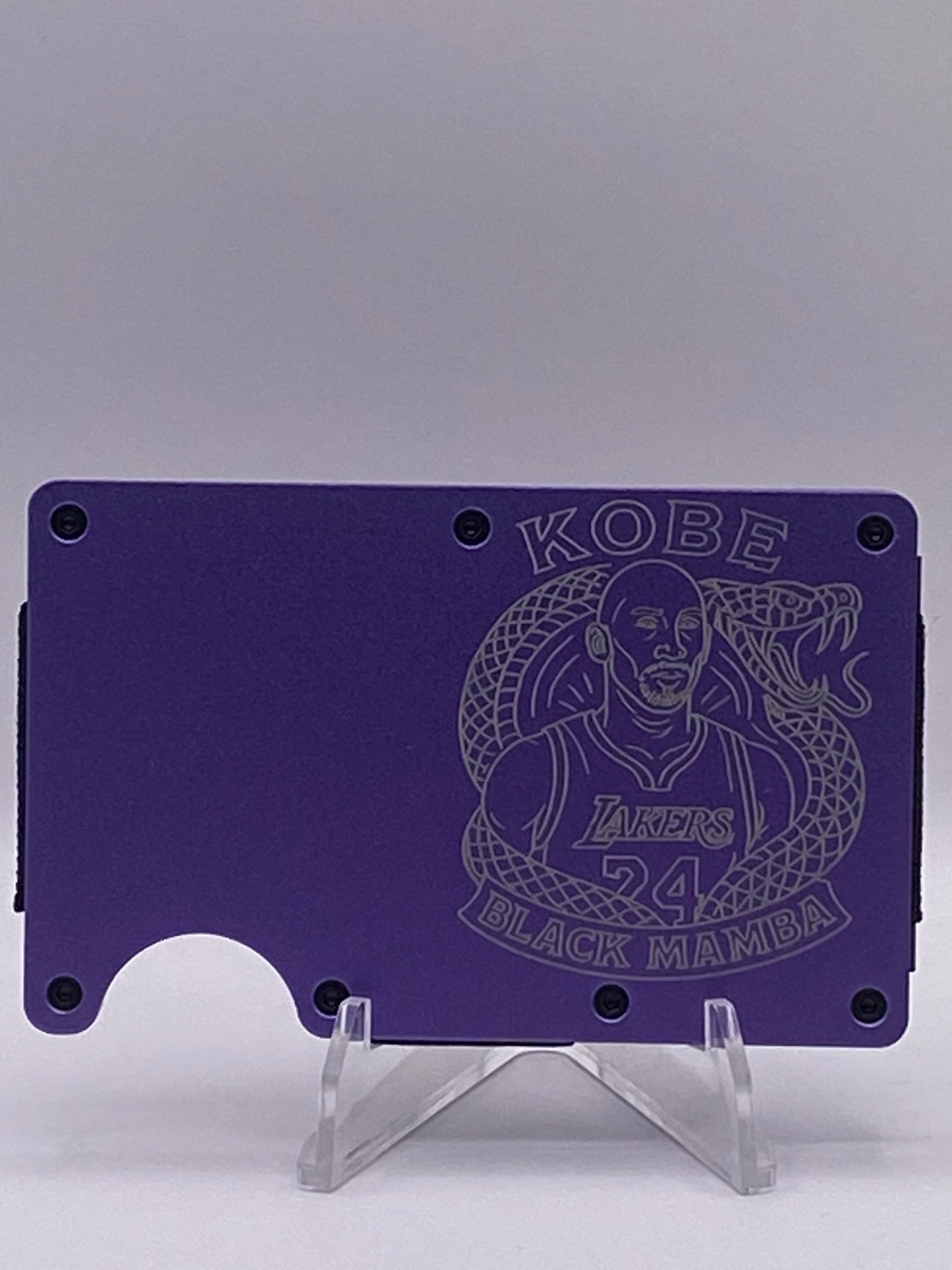 Kobe Bryant “Black Mamba” Los Angeles Lakers RFID Wallet – 1/1 Custom Engraved Tribute