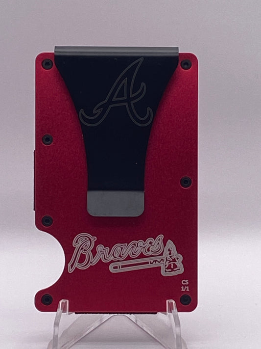 Atlanta Braves Ronald Acuña Jr. RFID Wallet – 1/1 Custom Engraved Aluminum Money Clip