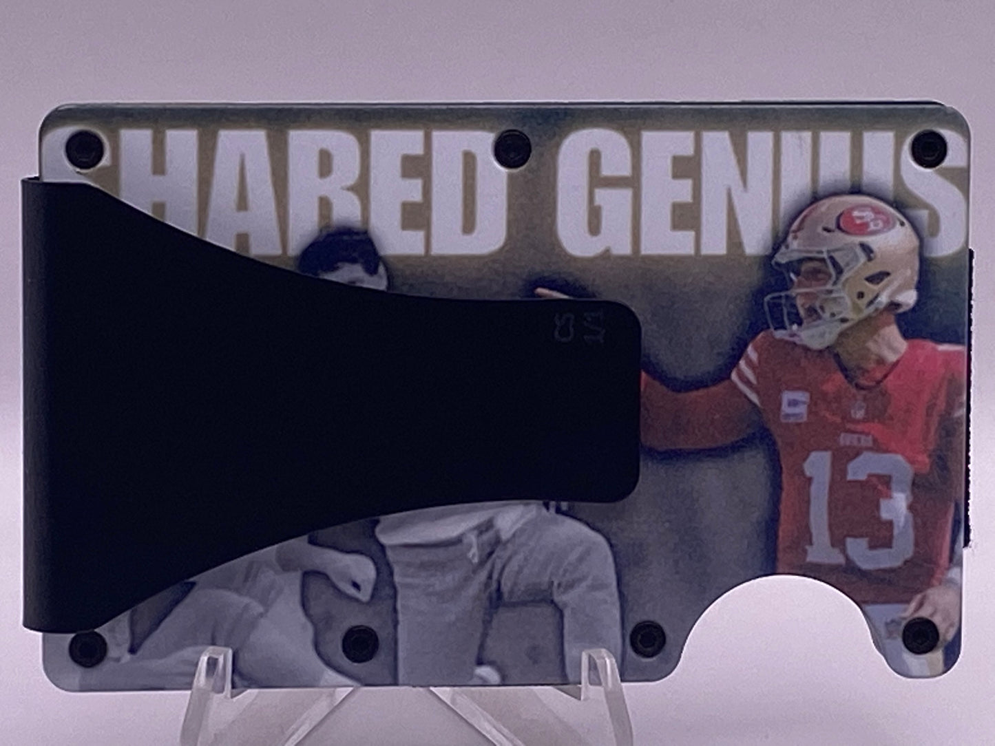 1/1 49ers QB Tribute RFID Wallet | Montana • Young • Purdy | “Shared Genius” One-of-One