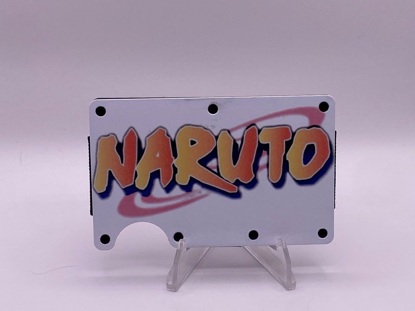 1/1 Naruto RFID Wallet – Metal Anime Wallet w/ Money Clip – Slim Front Pocket EDC Wallet