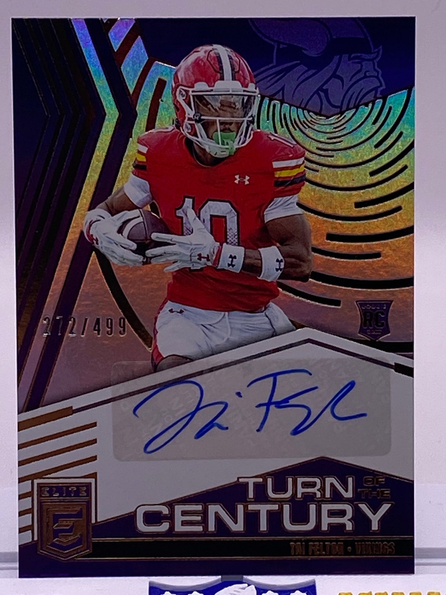 Tai Felton RC AUTO 272/499 Elite Turn of the Century Rookie Autograph Maryland