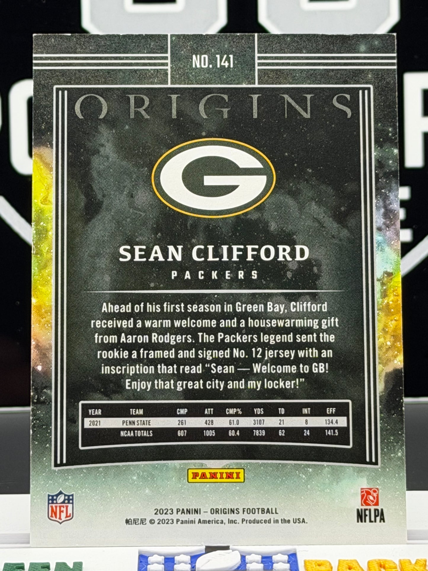 2023 Panini Origins Sean Clifford RC Red /149 #141 Packers Rookie QB 126/149