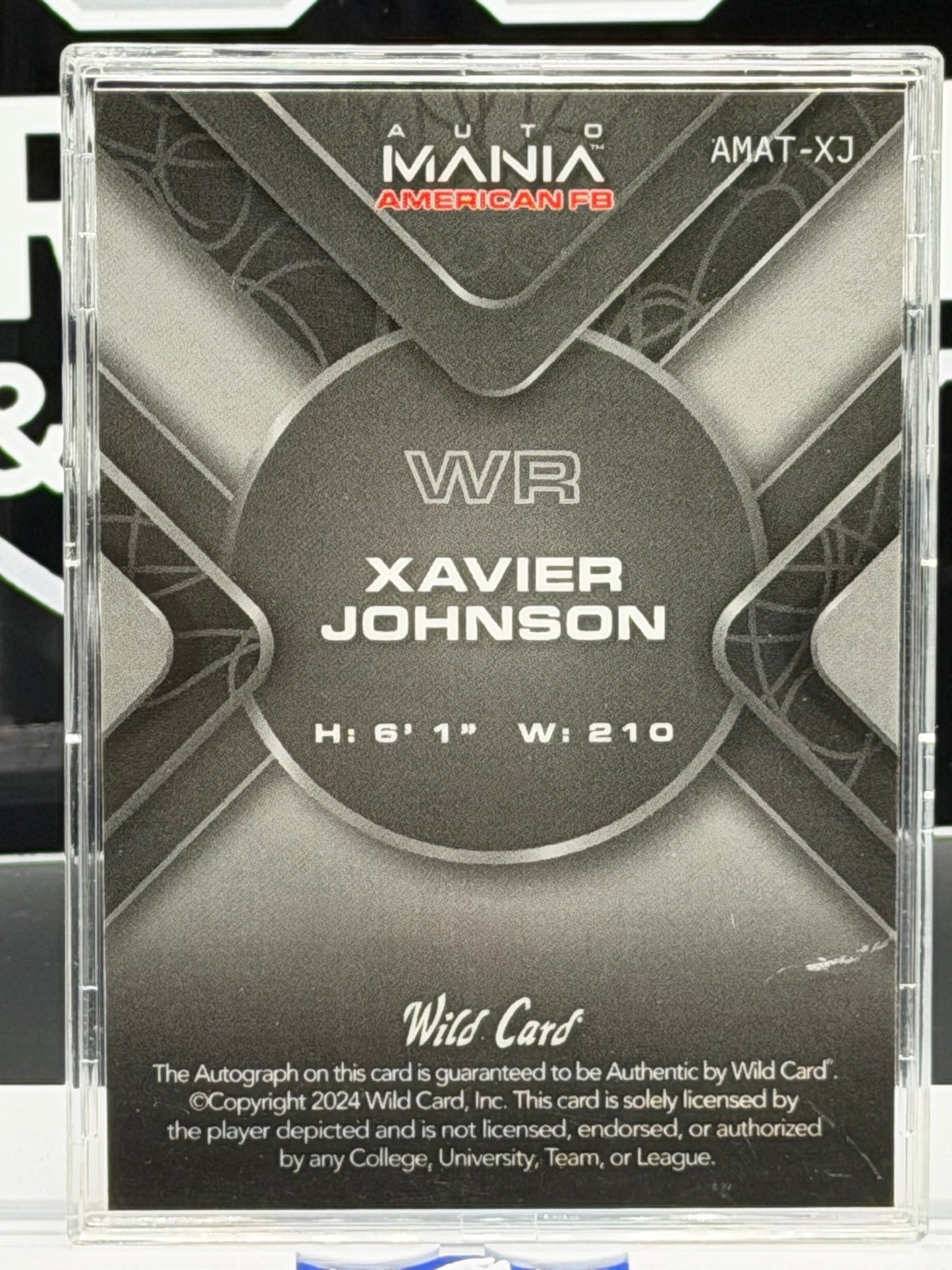 2024 Wild Card Auto Mania Xavier Johnson RC Auto 5/25 Ohio State WR