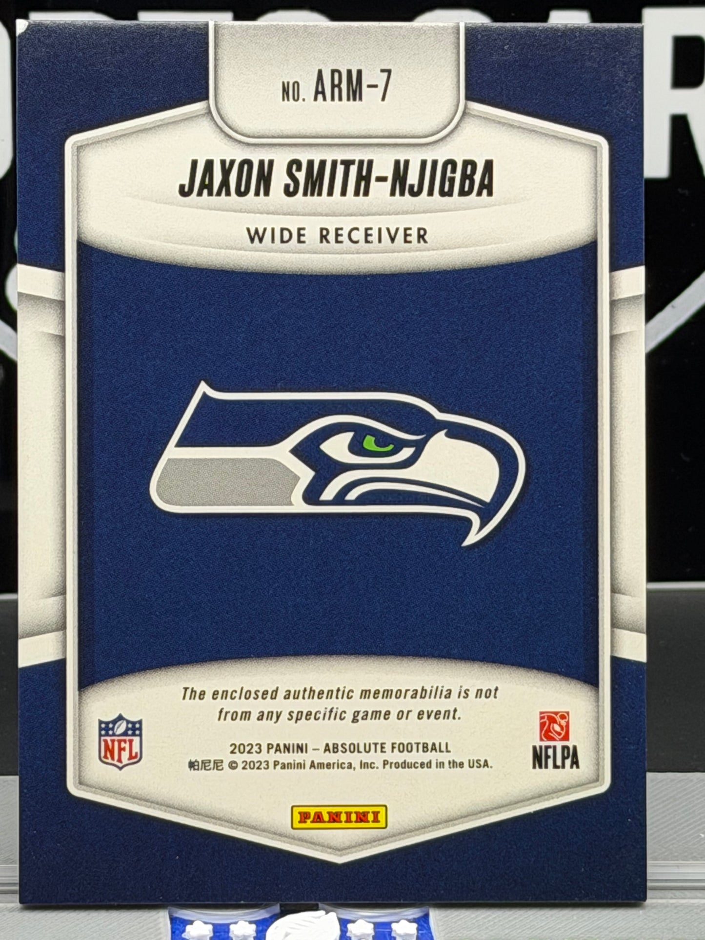 2023 Panini Absolute Rookie Materials ARM-7 Jaxon Smith-Njigba RC Patch Seahawks