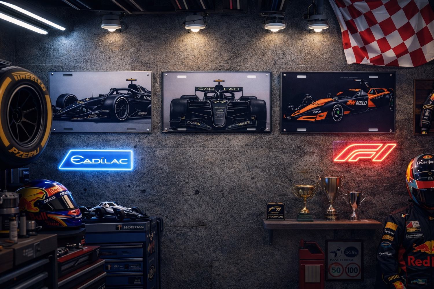 Limited Run Metal License Plate Sign – Sports/Anime Fusion – Wall & Shelf Decor