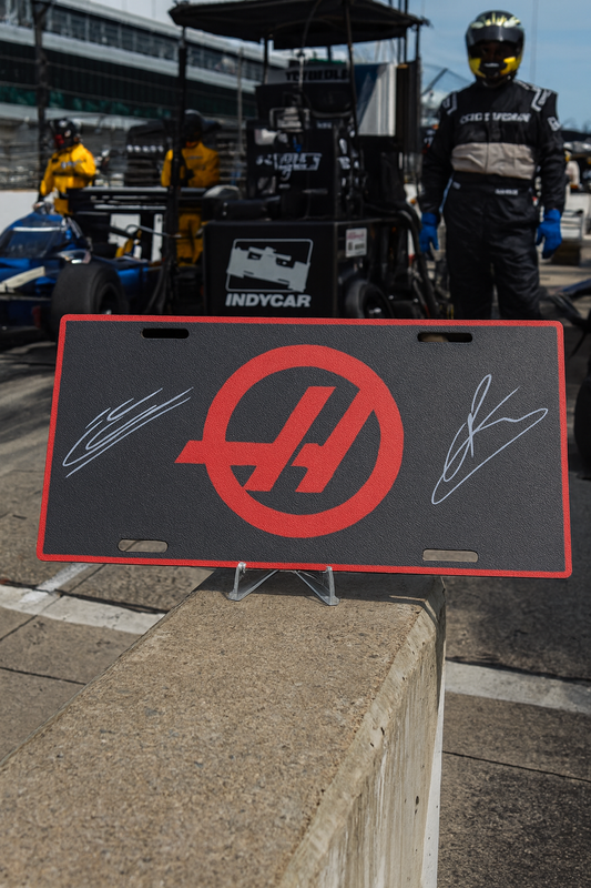 Haas F1 License Plate – ABS Display Plate | Red & Black Edition
