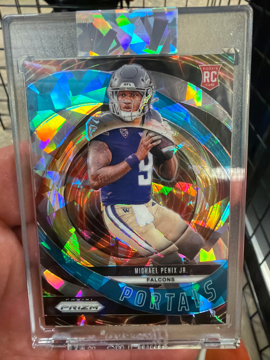2024 Prizm Portals Michael Penix Jr RC Silver /99 Falcons #6