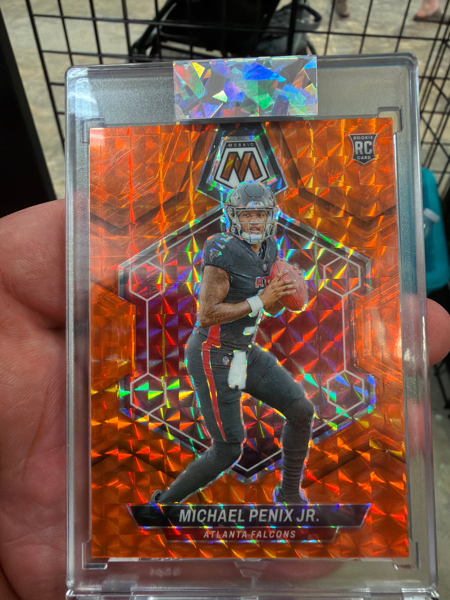 2024 Mosaic Michael Penix Jr RC Orange /199 #308 Falcons Rookie