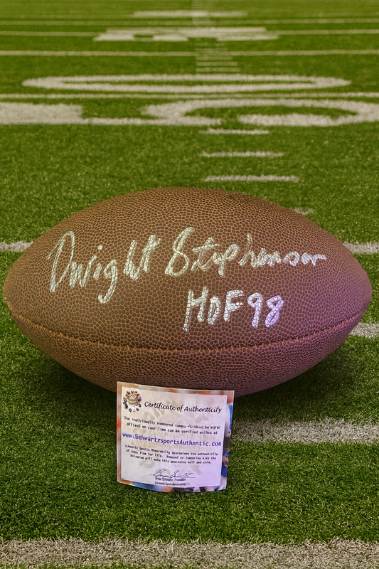 Dwight Stephenson Signed NFL Football – Miami Dolphins HOF 1998 Autograph