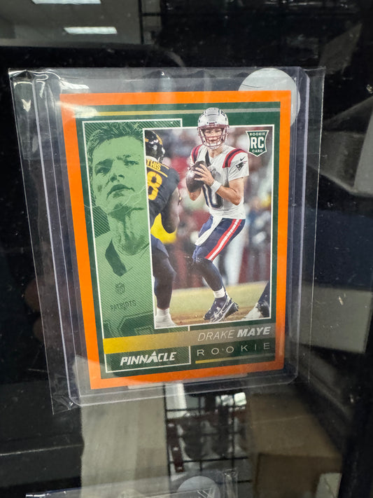 2024 Panini Origins Drake Maye Pinnacle Rookies Orange RC – New England Patriots