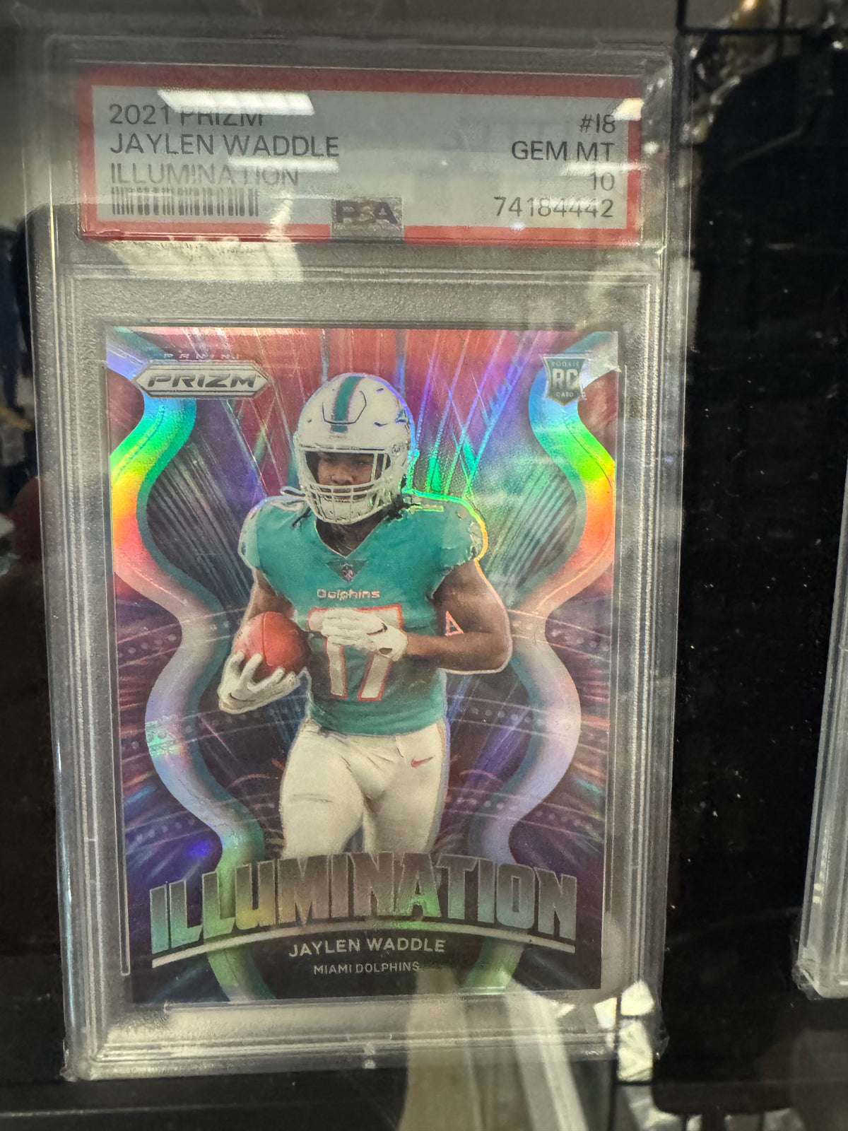2021 Panini Prizm Jaylen Waddle Illumination Rookie PSA 10 Gem Mint