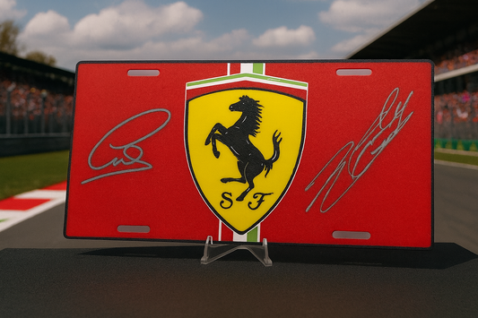 Ferrari F1 License Plate – ABS Display Plate | Scuderia Ferrari Racing Design