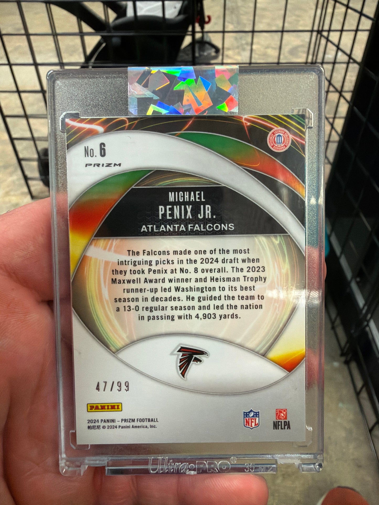 2024 Prizm Portals Michael Penix Jr RC Silver /99 Falcons #6