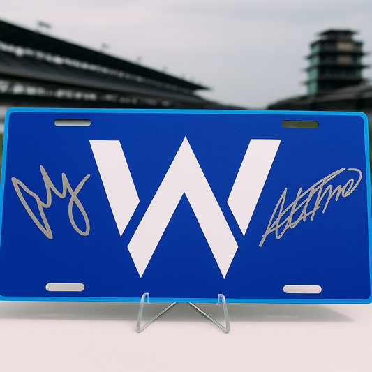 Williams F1 License Plate – ABS Display Plate | Blue Racing Edition