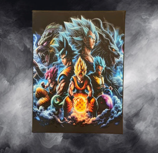 12x16 Dragon Ball Z-Inspired Fantasy Battle Wall Art for Anime Room, Gaming Room & Collector Display