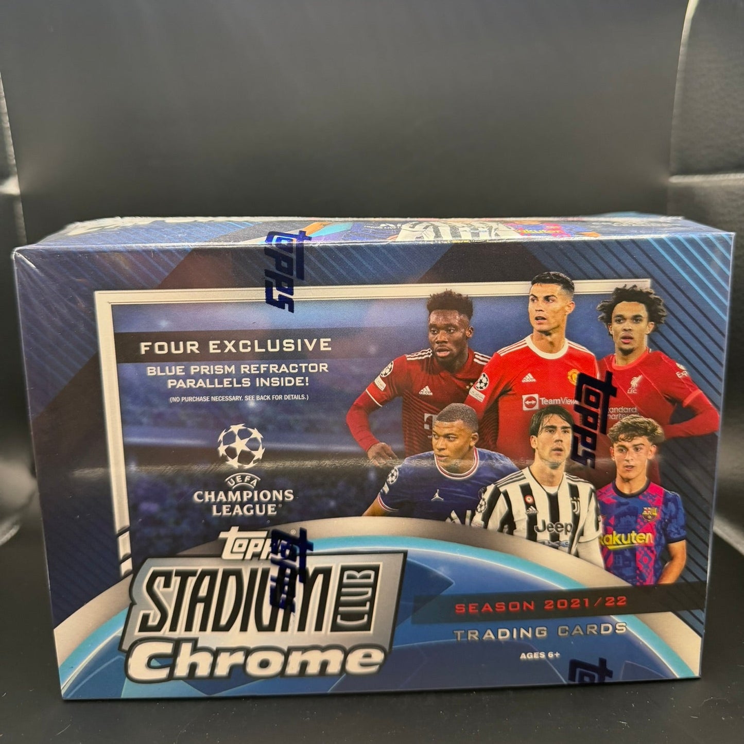 2021/22 Topps Stadium Club Chrome UEFA Champions League Soccer Mega Box