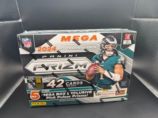 2024 Panini Prizm NFL Football Mega Box – Pink Pulsar Prizms