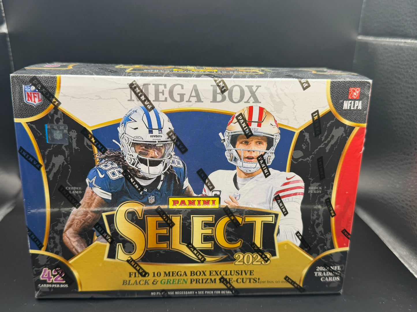 2023 Panini Select NFL Football Mega Box – Black & Green Prizm Die-Cuts