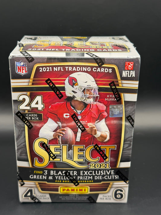 2021 Panini Select NFL Football Blaster Box – Green & Yellow Prizm Die-Cuts
