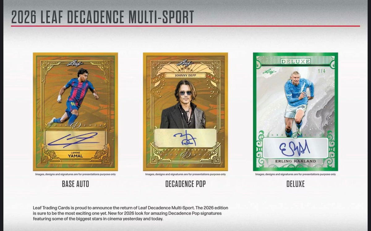 2026 Leaf Decadence Multisport Hobby Box