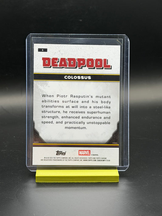 2025 Topps Chrome Deadpool Colossus Dogpool Refractor /75 – 29/75 Marvel