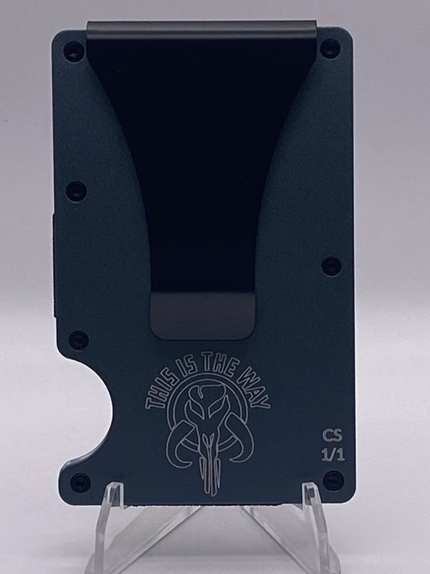 The Mandalorian™ RFID Wallet – Limited Edition Engraved Metal Card Holder | "This Is The Way"