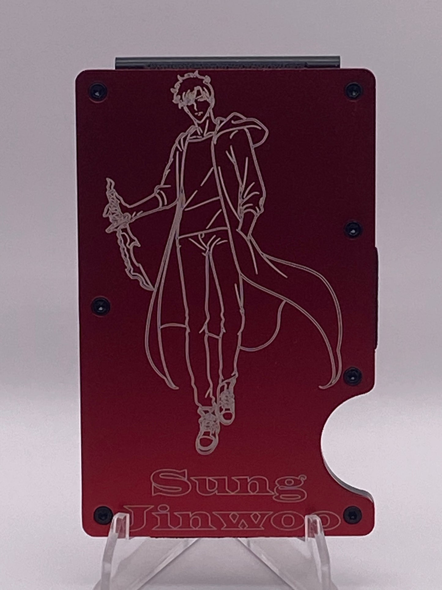 Red Sung Jinwoo RFID Wallet – Solo Leveling 1/1 Crimson Collector’s Edition