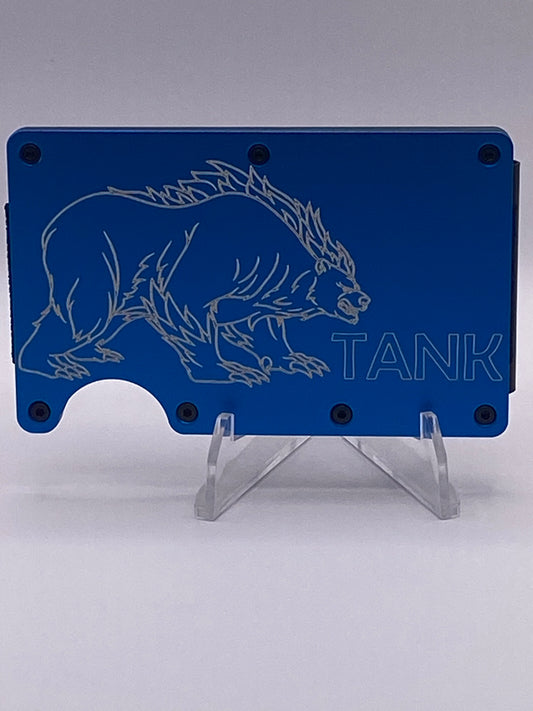 TANK Solo Leveling RFID Wallet – 1/1 Blue “Arise” Beast Edition