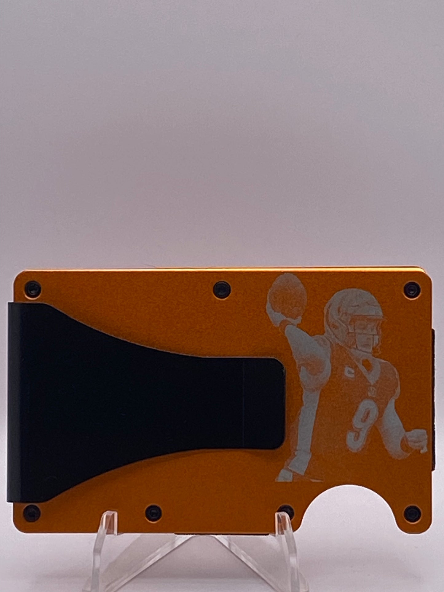 Joe Burrow Cincinnati Bengals RFID Wallet – 2020 #1 Draft Pick 1/1 Custom Engraved