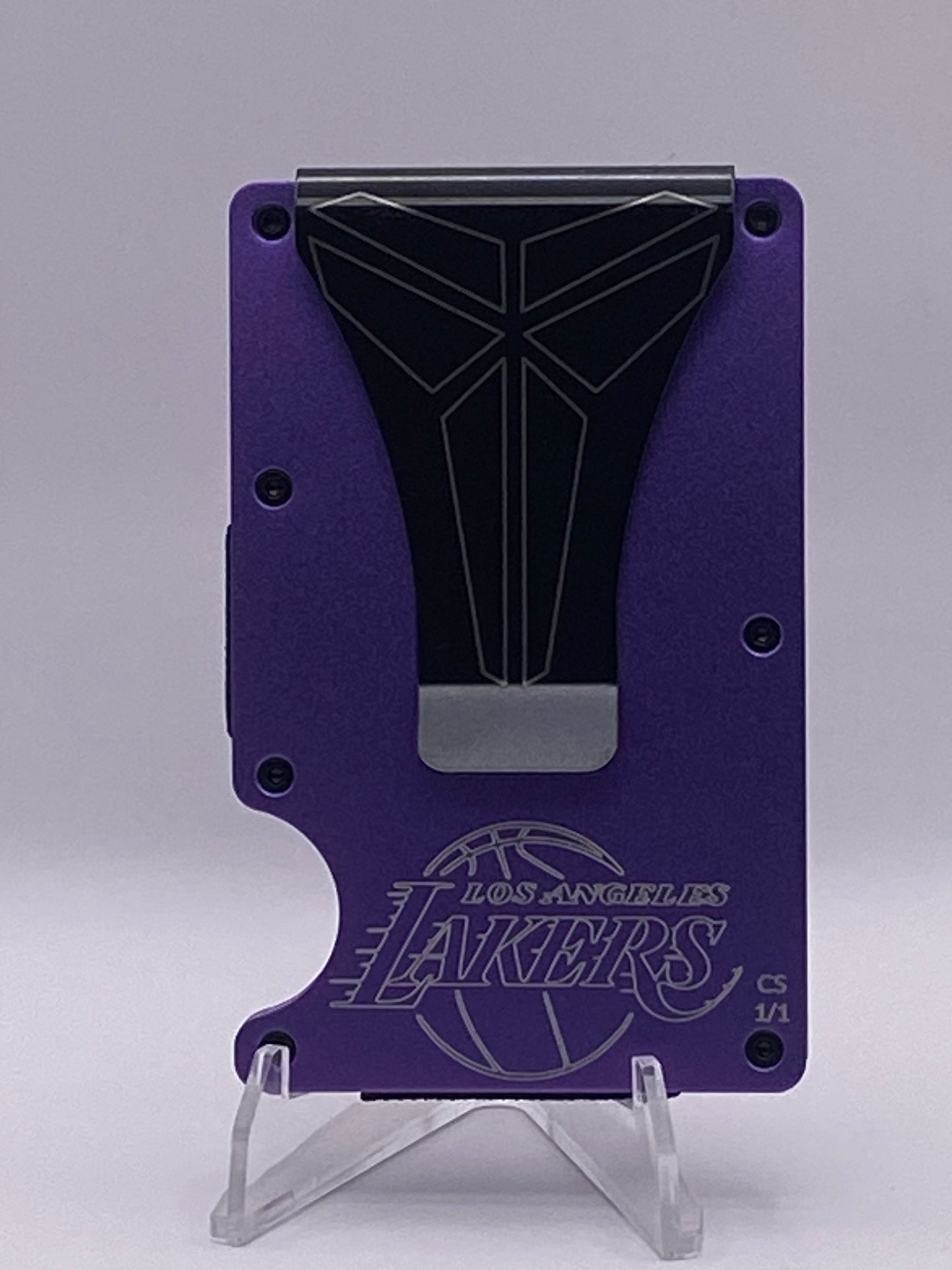 Kobe Bryant “Black Mamba” Los Angeles Lakers RFID Wallet – 1/1 Custom Engraved Tribute