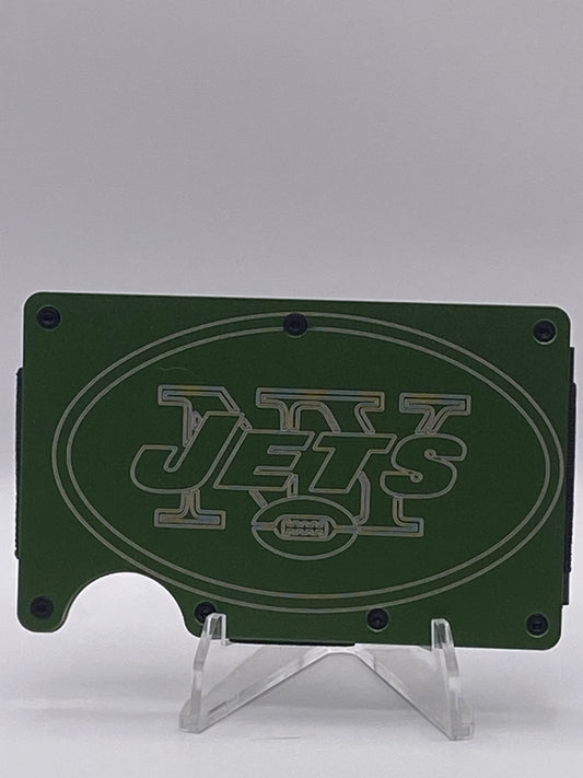 New York Jets Darrelle Revis RFID Wallet – 1/1 Custom Engraved Aluminum Money Clip