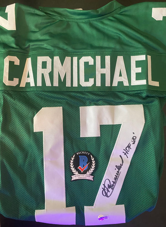 Harold Carmichael Autographed Philadelphia Eagles Jersey “HOF 20” – Beckett COA