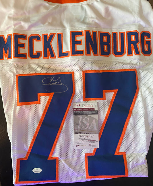 Karl Mecklenburg Autographed Denver Broncos Jersey – JSA Witness COA