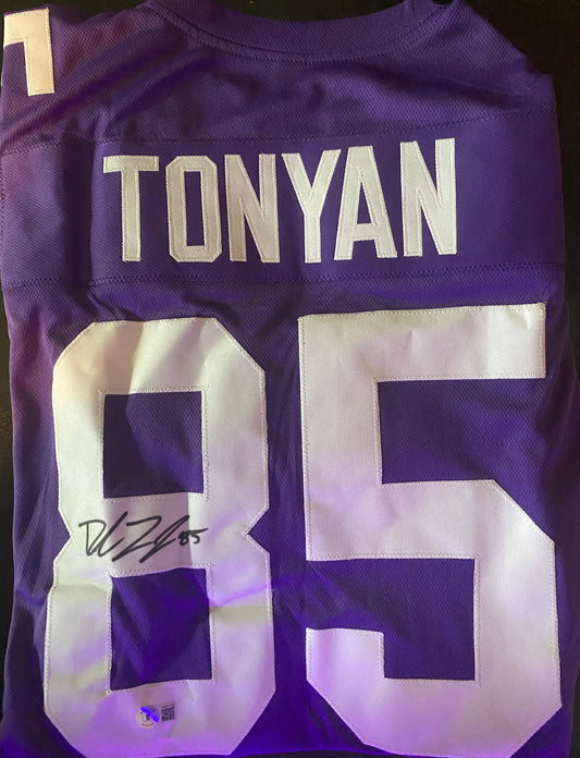 Robert Tonyan Autographed Minnesota Vikings Jersey – JSA COA