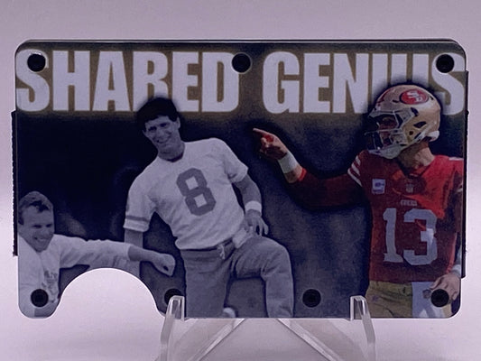 1/1 49ers QB Tribute RFID Wallet | Montana • Young • Purdy | “Shared Genius” One-of-One
