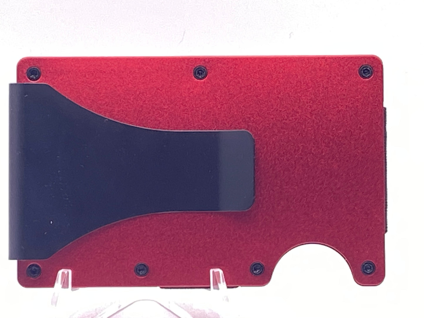 Houston Texans RFID Wallet – Red Laser Engraved Aluminum Card Holder