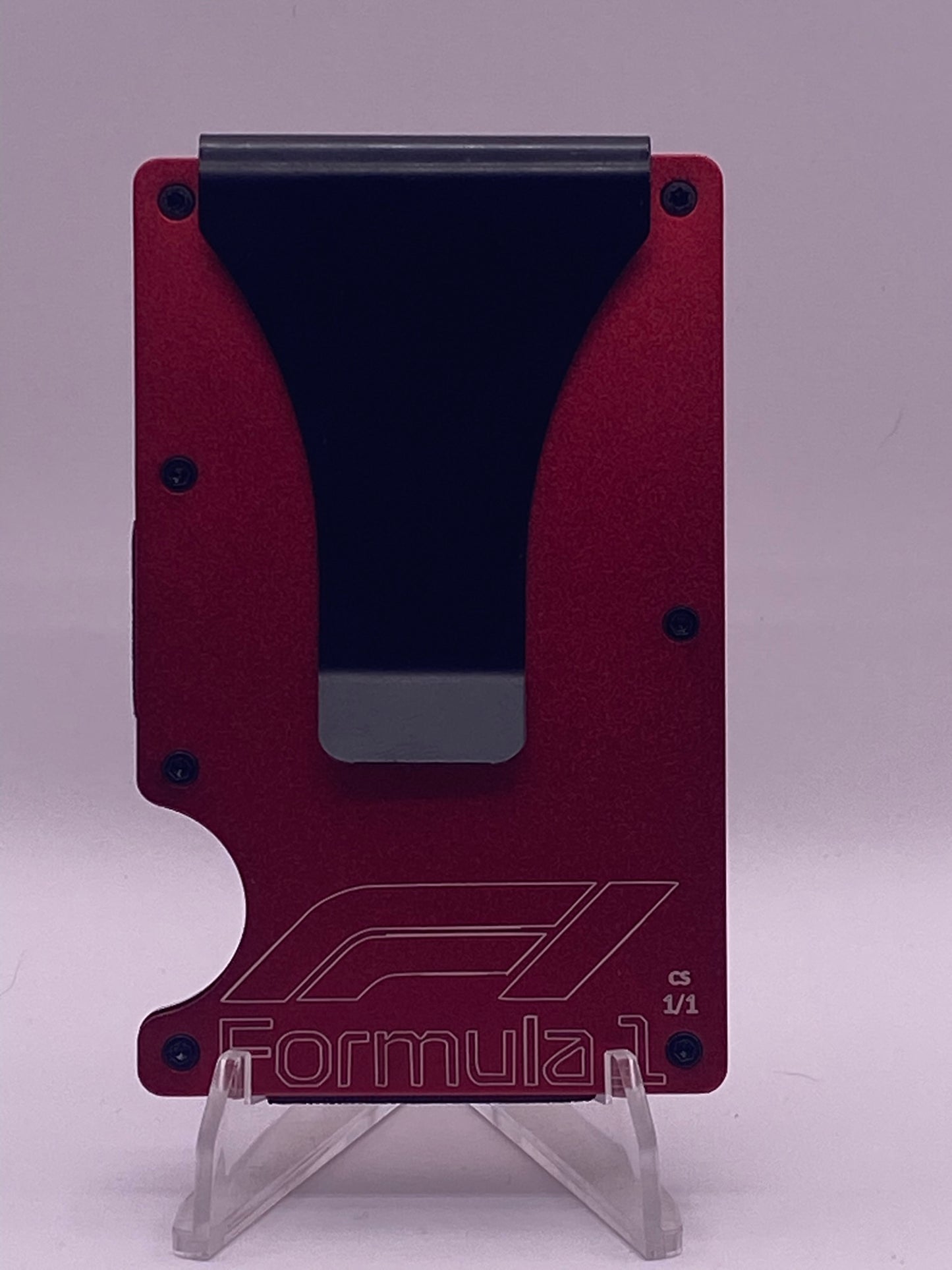 Ferrari-Inspired 1/1 RFID Metal Wallet | Laser Engraved