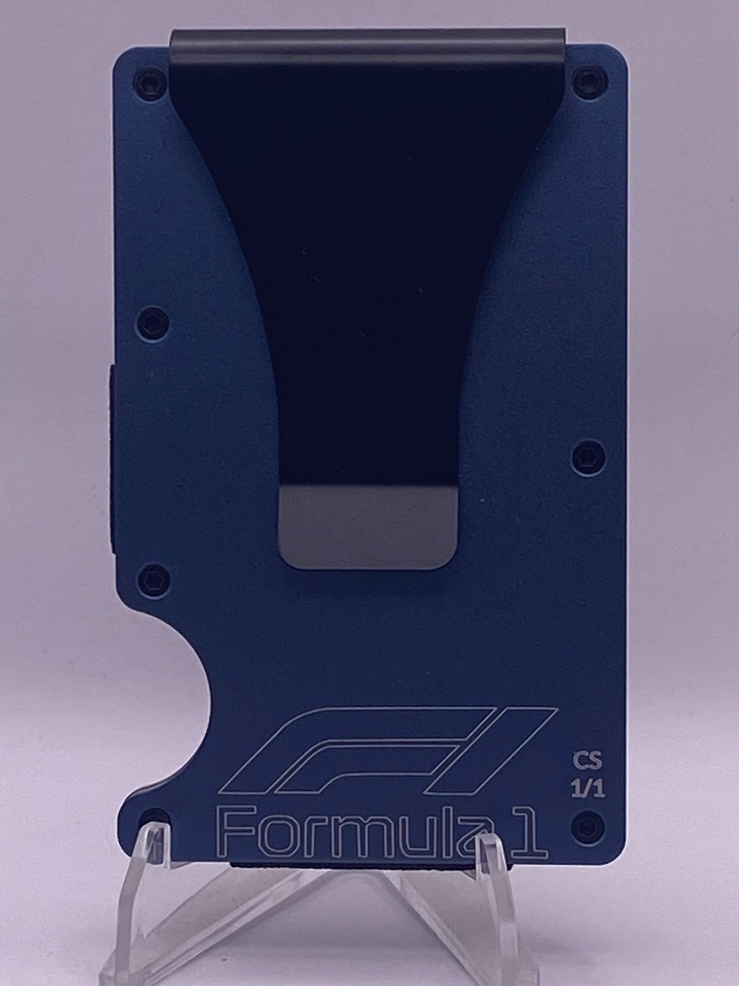 1/1 Red Bull Racing Inspired RFID Blocking Metal Wallet – Money Clip | Laser Engraved
