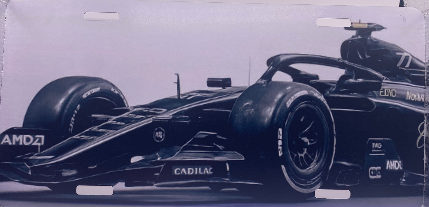 Cadillac Formula Racing License Plate – New Cadillac F1 Style Car – Garage & Office Wall Art