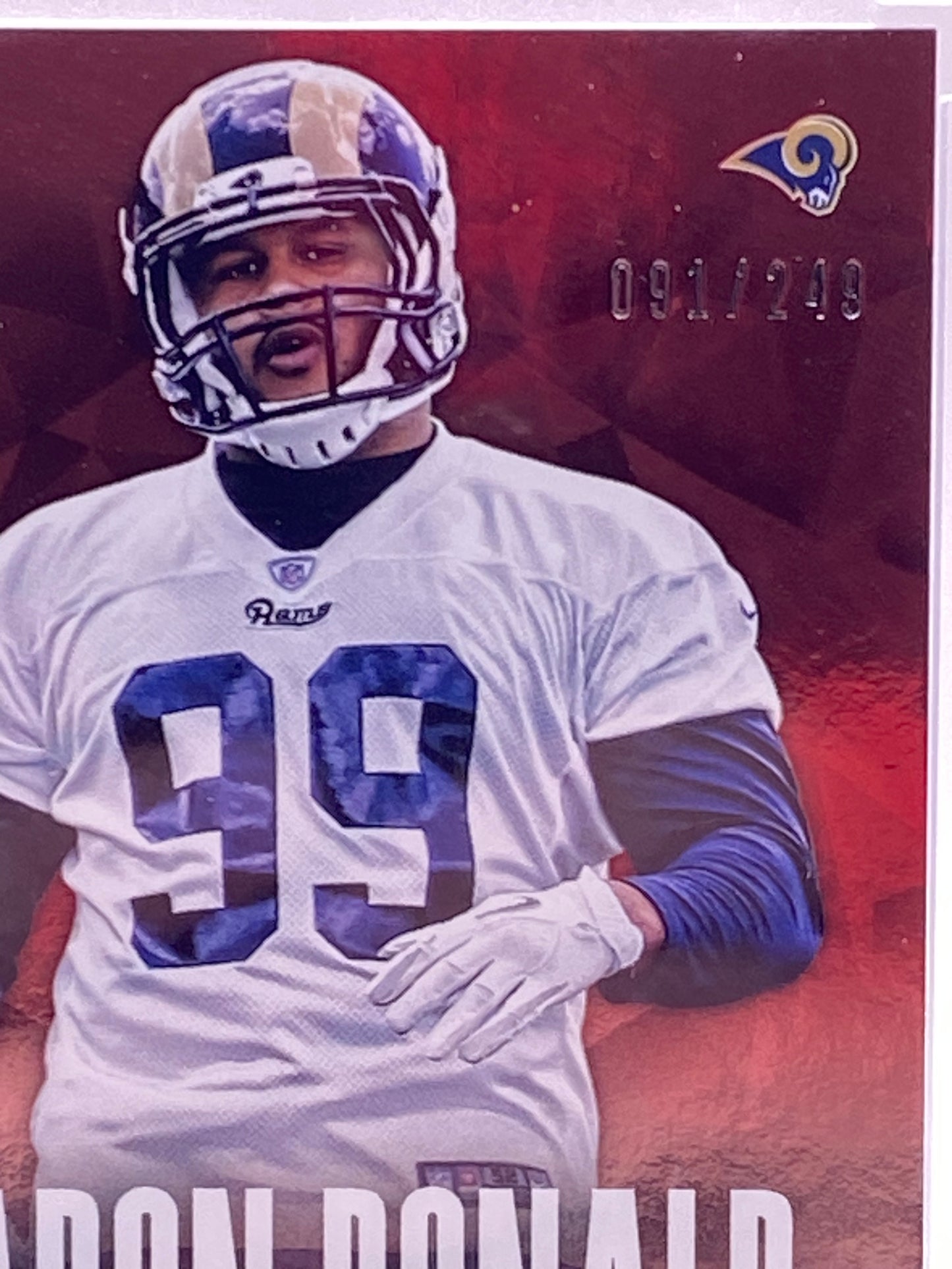 2014 Panini Certified Aaron Donald Rookie Card #101 – Red Parallel /249 (091/249) LA Rams RC