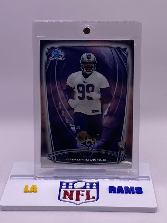 2014 Bowman Chrome Aaron Donald Rookie Card #199 – LA Rams (RC)