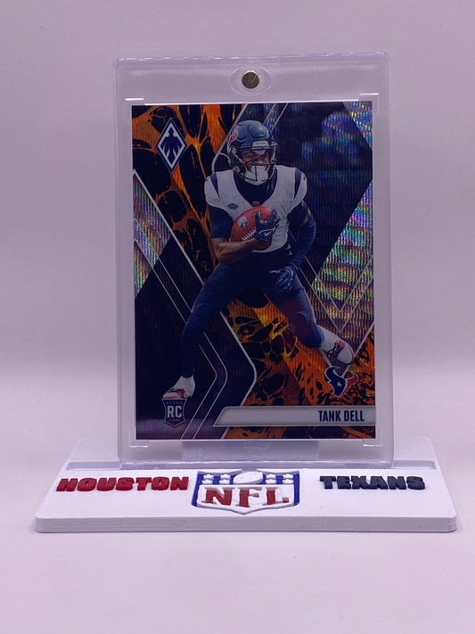 2023 Panini Phoenix Tank Dell Rookie #136 – Silver/Gray Prizm Parallel – Numbered 087/175 Houston Texans (RC) Display Stand Included