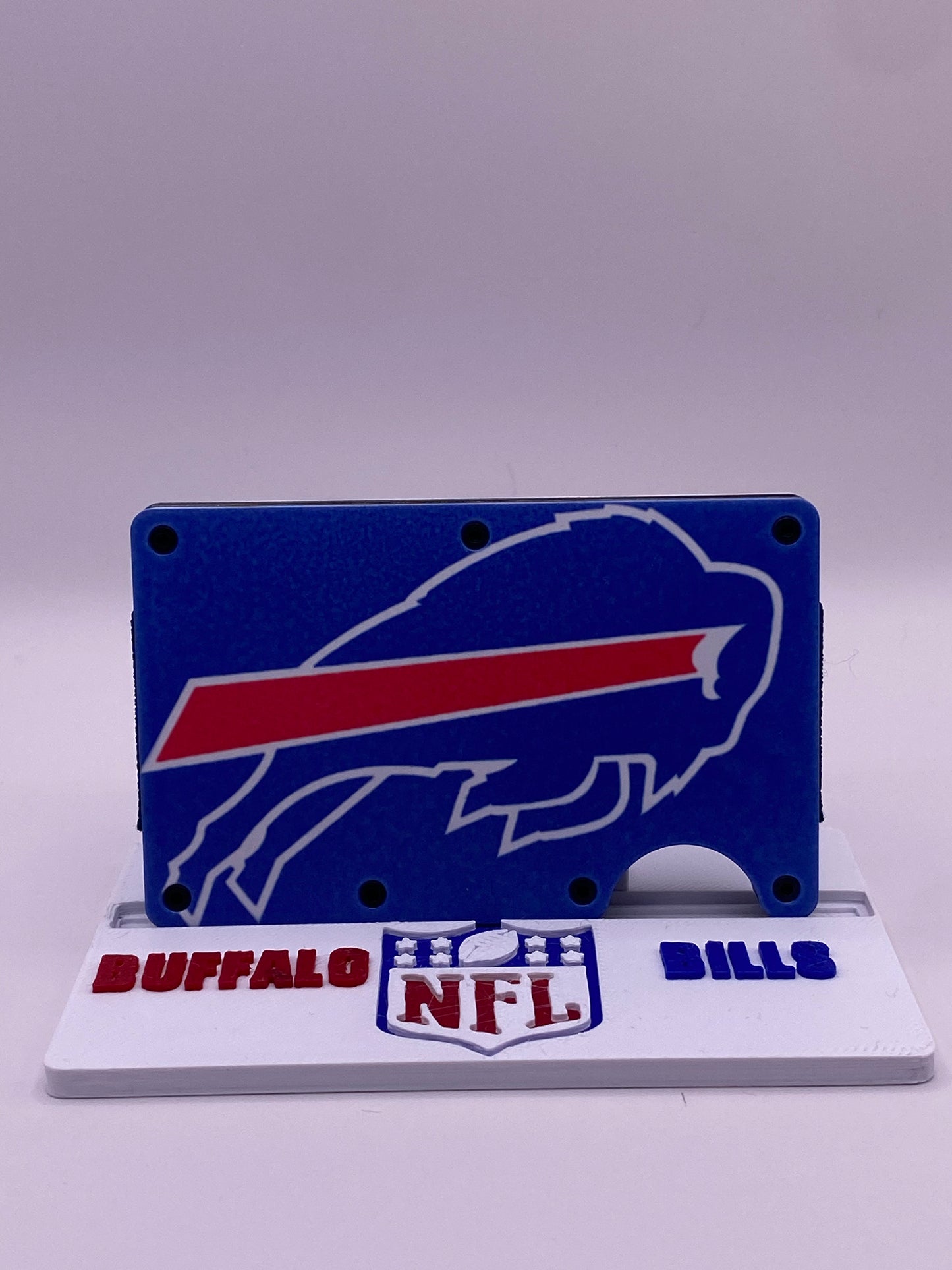 1/1 Josh Allen “Winter Soldier” Buffalo Bills RFID Wallet + Display Stand