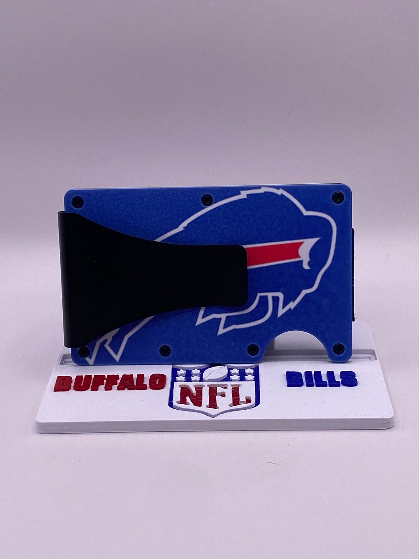 1/1 Josh Allen “Winter Soldier” Buffalo Bills RFID Wallet + Display Stand
