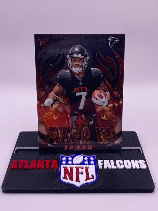 Bijan Robinson Rookie “Fired Up” | 2023 Panini Phoenix | Atlanta Falcons RC