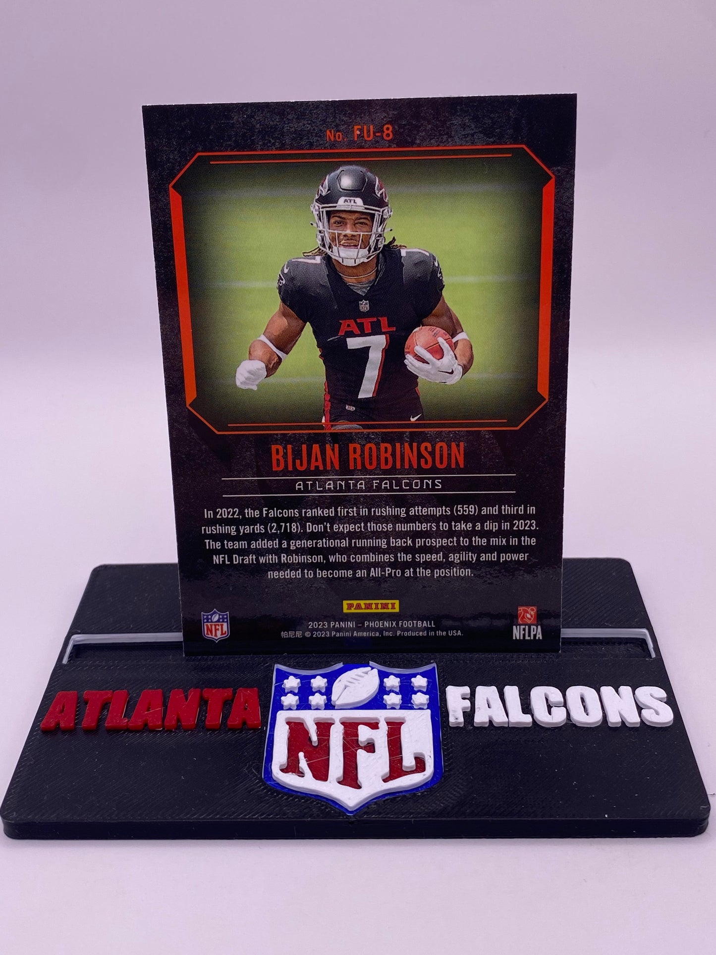 Bijan Robinson Rookie “Fired Up” | 2023 Panini Phoenix | Atlanta Falcons RC
