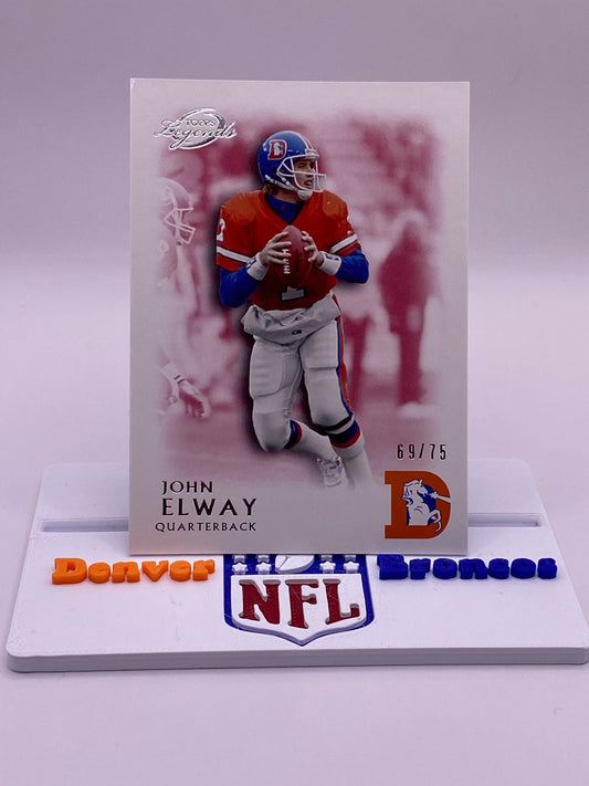 2011 Topps Gridiron Legends John Elway #30 Denver Broncos 69/75 Serial Numbered /75